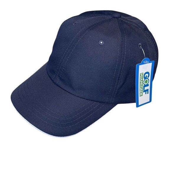 Ahead Golf Miami-Dade‎ Adjustable Cap Hat Classic Cut Navy UPF 50 NWT - Picture 1 of 6